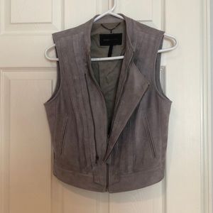 BCBG suede vest